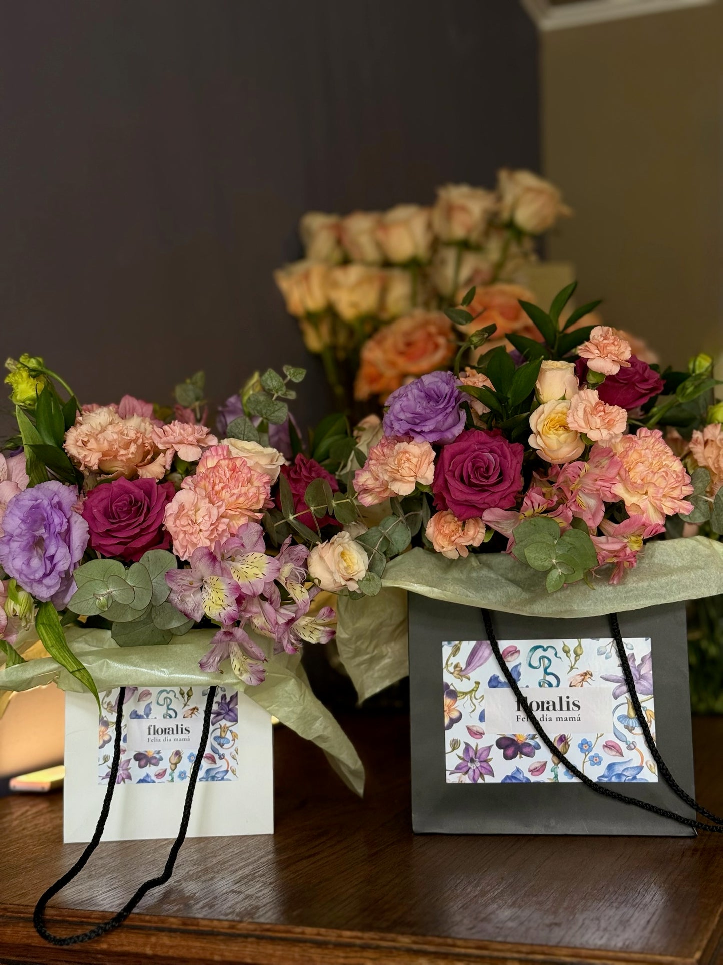Sac de Fleurs G Bonne Fête Maman