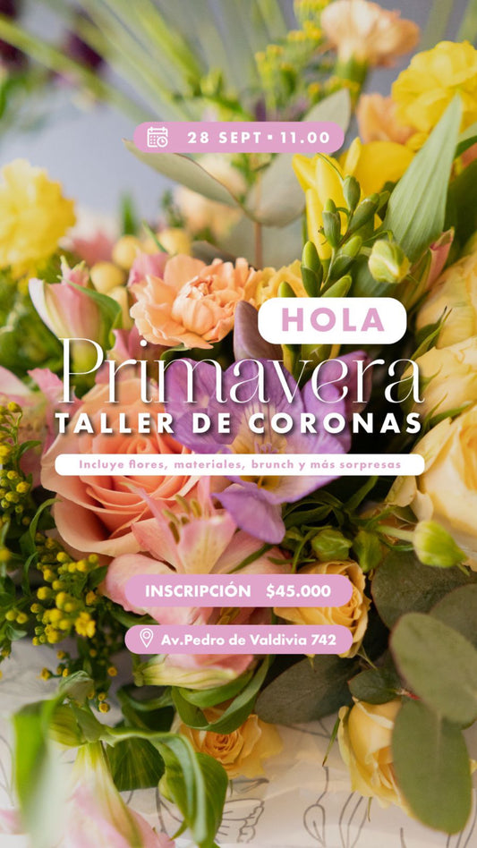 Taller Coronas de primavera